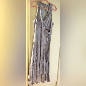 Anthropologie snake print dress